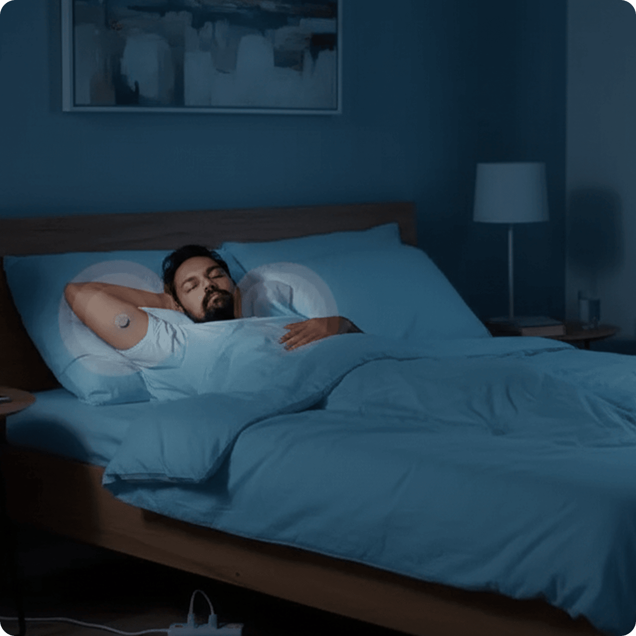 Circadian mode - pod placement on chest and arm for thermal rhythm tracking